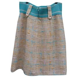 Chanel-Skirts-Beige,Turquoise