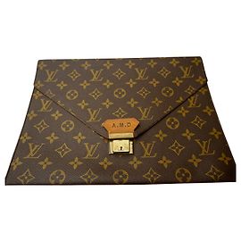Louis Vuitton Monogram LV Pattentasche Dunkelbraun