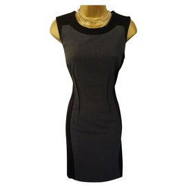 Calvin Klein Kleider Schwarz Grau
