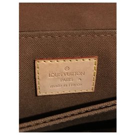 Louis Vuitton-Louis Vuitton Maroon Bag MM-Brown