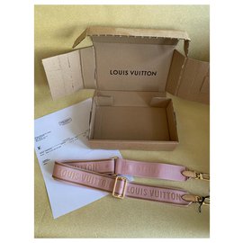 Louis Vuitton-Tracolla per chitarra rosa-Beige