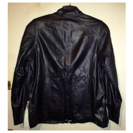 Roberto Cavalli-ROBERTO CAVALLI Lamb Leather Jacket, size 44-Black
