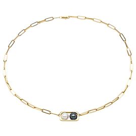 Collana Dinh Van, "Due perle", giallo oro, Perline. Altro