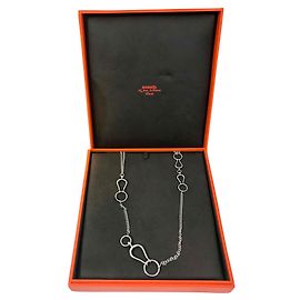 Arabesque long necklace Hermès Silvery