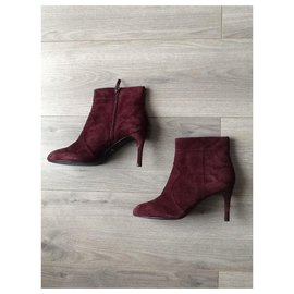 Minelli-Bottines-Bordeaux