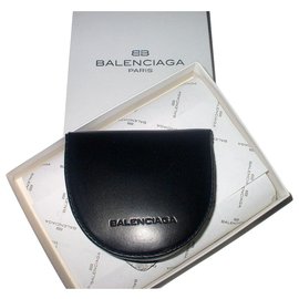 Balenciaga-BALENCIAGA "heel" wallet-Black