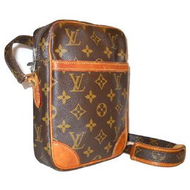 Louis Vuitton-LOUIS VUITTON vintage bolso Danubio PM-Castaño