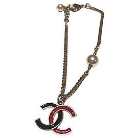 CHANEL BRACELET DORÉ DOUBLE CC . NEUF !!! Doré