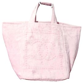 Bolso de algodón Chanel rosa Rosa
