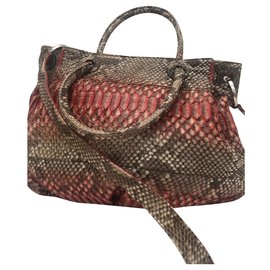 Autre Marque-Handbags-Python print