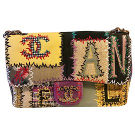 Chanel-Chanel multicolorida Patchwork Bag-Multicor