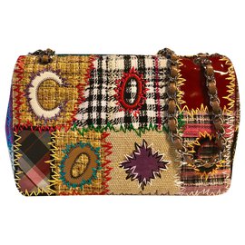 Chanel-Chanel multicolorida Patchwork Bag-Multicor