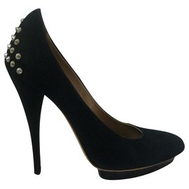 Mcq-Studded heels-Black,Silvery