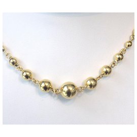 Autre Marque-Authentic Marseillais necklace - GOLD pearls-Golden