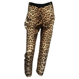 Roberto Cavalli-Pants, leggings-Leopard print