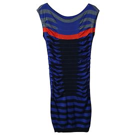 Vestido a rayas Ted Baker Viscosa Nylon Multicolor