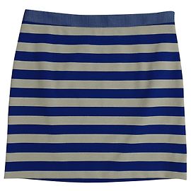 Gonna a righe blu e bianche Patrizia Pepe Bianco Blu