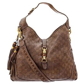 Jackie O hobo Guccissima Marron clair