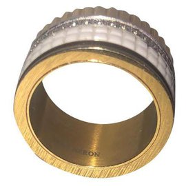 Boucheron-Grande anel clássico de quatro-Prata,Branco,Dourado