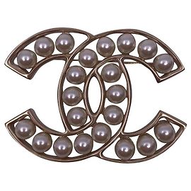 Spilla con perle Chanel 2019 Argento