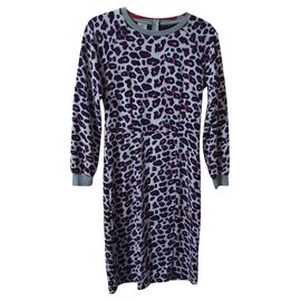 Robe Baum und Pferdgarten Imprimé Léopard Multicolore