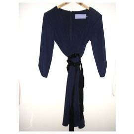 Vera Wang-Lavender label dress-Blue
