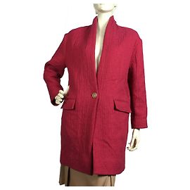 Isabel Marant Etoile Übergroßer Mantel Fuschia