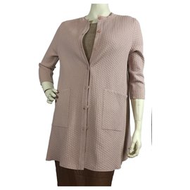 Cos geprägte Strickjacke Pink
