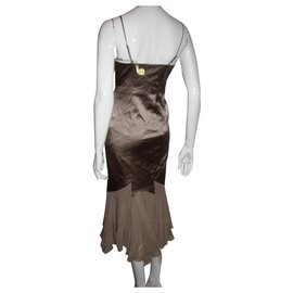 Karen Millen-Champagnerfarbenes Meerjungfrau-Kleid-Bronze,Kupfer
