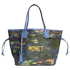 Louis Vuitton-Collezione Louis Vuitton Masters Neverfull Monet-Multicolore,D'oro,Blu chiaro