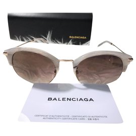 Balenciaga-Des lunettes de soleil-Blanc