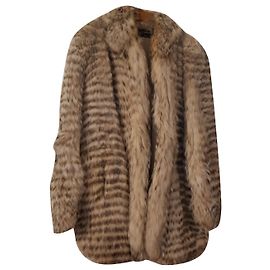 Lynx coat 3/4 Revillon Beige Cream Caramel