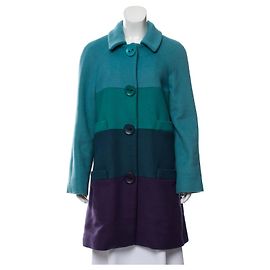 Marc Jacobs Abrigo de lana a rayas Multicolor