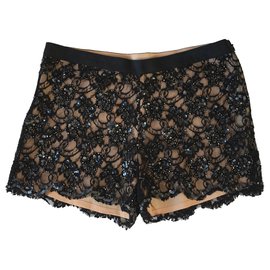 Red Valentino Shorts Black Beige