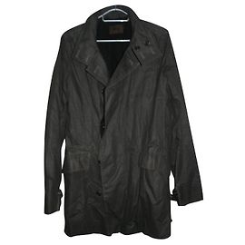 Reiss Kurzmantel / gewachste Jacke Anthrazitgrau