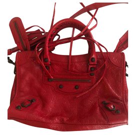 Balenciaga-City Bag Classic rouge TANGO-Red
