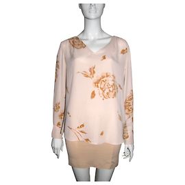 Rachel Zoe Peach Tunic Blouse Polyester Peach