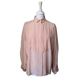 Camicia in seta firmata Claude Montana Rosa
