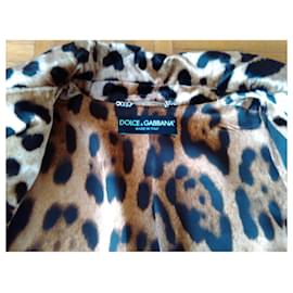 Dolce & Gabbana-DOLCE & GABBANA Jacke mit Leopardenmuster-Leopardenprint