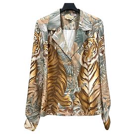Salvatore Ferragamo Chaqueta de seda Ferragamo Creations Multicolor