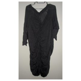 Mm6-Kleid aus Wollgemisch-Grau