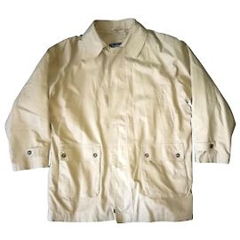Burberry Prorsum Gabardina de algodón a cuadros beige Burdeos de Prorsum Vintage Nova a cuadros Beige