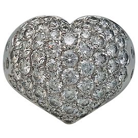 Repossi heart ring in white gold, diamants. Other