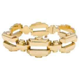 inconnue Pulsera de tanque en oro amarillo. Otro