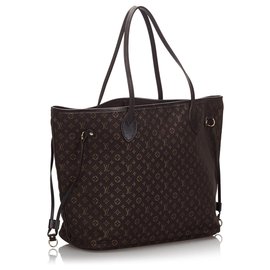 Louis Vuitton-Louis Vuitton Marrom Monograma Idylle Neverfull MM-Marrom