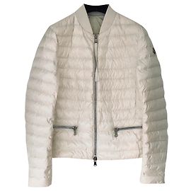 Chaqueta acolchada Moncler nylon color eggshell Blanco roto