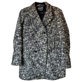 The Kooples Mäntel, Oberbekleidung Schwarz Weiß Grau
