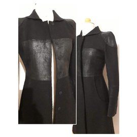 Fendi-Cappotto lungo-Nero