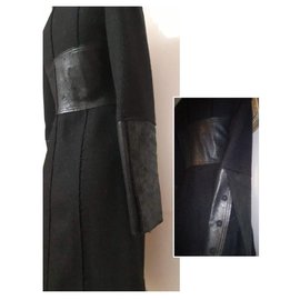 Fendi-Manteau long-Noir