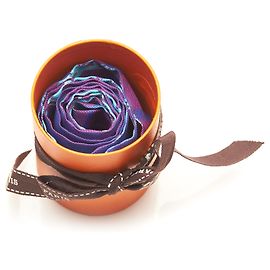Hermès Hermes Purple Ginza 5-4-1 Sciarpa di seta twilly Multicolore Porpora